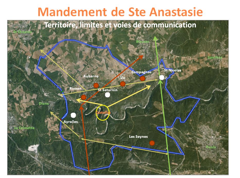 Origine du nom de la commune de Ste Anastasie (Gard)