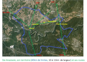 Ste Anastasie, son territoire, ses routes